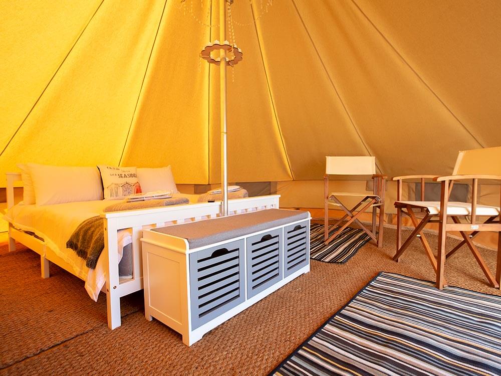 bell tent inside